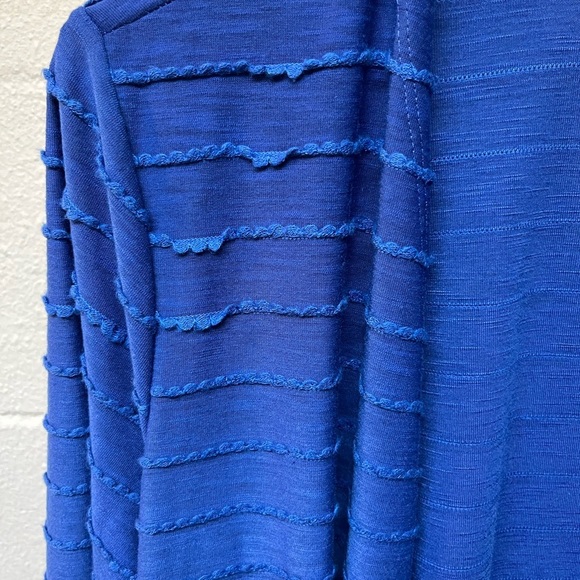 Astrologie Blue Striped Open Cardigan - Picture 2 of 6